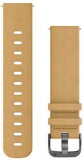 Bőr óraszíj Garmin 20mm (kompatibilis Venu, Venu Sq, Venu Sq 2, Venu 2 plus stb.), bézs, Quick Release, 010-12691-04