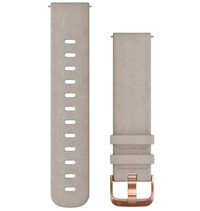 Bőr óraszíj Garmin 20mm (kompatibilis Venu, Venu Sq, Venu Sq 2, Venu 2 plus stb.), szürke, Quick Release, 010-12691-07