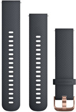 Szilikon óraszíj Garmin 20mm (kompatibilis Venu, Venu Sq, Venu 2 plus stb.), kék, Quick Release, + meghosszabbított rész, 010-12561-11