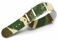 Nylon óraszíj Ricardo Kronplatz, terepszínű, NATO