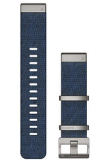Nylon óraszíj Garmin 22mm (kompatibilis Garmin Fenix 8/7/6 (47mm), Epix 2 stb.), kék V1, QuickFit, 010-12738-02