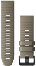 Szilikon óraszíj Garmin 26mm (kompatibilis Garmin Fenix 8/7X/6X (51mm), Tactix stb.), bézs V1, QuickFit, 010-12864-02