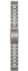 Titán karkötő Garmin 22mm (pro Garmin Fenix 8/7/6 (47mm), Epix 2 aj.), ezüst, QuickFit