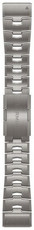 Titán óraszíj Garmin 26mm (kompatibilis Garmin Fenix 8/7X/6X (51mm), Tactix stb.), szürke, QuickFit, 010-12864-08