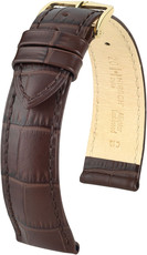 bőr óraszíj Hirsch Duke L 01028010-1, barna, hossz L, Quick Release