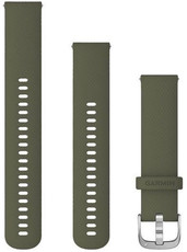szilikon óraszíj Garmin 20mm (kompatibilis Venu, Venu Sq, Venu 2 plus stb.), zöld, Quick Release + meghosszabbított rész, 010-12924-11
