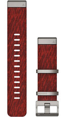 Nylon óraszíj Garmin 22mm (kompatibilis Garmin Fenix 8/7/6 (47mm), Epix 2 stb.), piros V2, QuickFit, 010-12738-22
