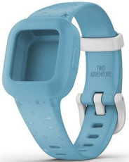Műanyag óraszíj Garmin (kompatibilis Vívofit junior 3), kék, 010-12469-42