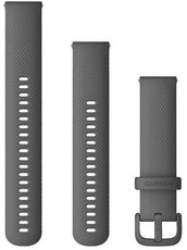 Szilikon pánt Garmin 20mm (Venu, Venu Sq, Venu 2 plus aj.), szürke, Quick Release + bővített rész