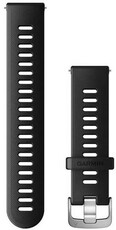 Szilikon óraszíj Garmin 20mm (kompatibilis Forerunner 55, Venu, Venu Sq, Venu 2 plus), fekete, Quick Release, 010-11251-9P