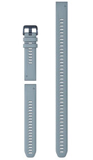 Szilikon óraszíj Garmin 20mm (kompatibilis Garmin Fenix 8/7S/6S (43mm) stb.), kék, QuickFit + meghosszabbított rész, 010-13029-00