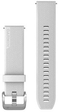 Szilikon óraszíj Garmin 20mm (kompatibilis Venu Sq, Venu 2 plus stb.), fehér, Quick Release, 010-13114-01