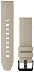 Bőr óraszíj Garmin 20mm (kompatibilis Garmin Fenix 8/7S/6S (43mm), stb.), bézs, QuickFit, 010-13102-06