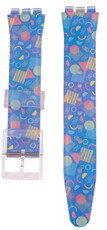 Műanyag óraszíj Ricardo Barletta 17mm (kompatibilis Swatch), színes
