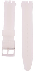 Szilikon óraszíj Ricardo Barletta 17mm (kompatibilis Swatch), átlátszó