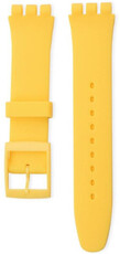 Szilikon óraszíj Ricardo Barletta 17mm (kompatibilis Swatch), sárga