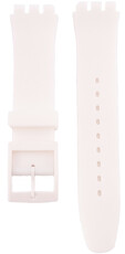 szilikon óraszíj Ricardo Barletta (kompatibilis Swatch), fehér