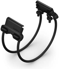Szilikon óraszíj Garmin 26mm Bungee Mount (kompatibilis a Garmin Fenix 8/7X/6X (51mm), Tactix stb. modellekkel), fekete, QuickFit, 010-13249-02