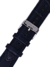 Bőr óraszíj Orient UL016013J0 22mm (kompatibilis a RA-AG00 modellel), kék