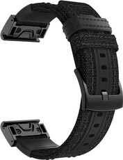 Nylon pánt Ricardo 26mm (pro Garmin Fenix 8/7X/6X (51mm), Tactix aj.), fekete, QuickFit