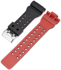 Műanyag óraszíj Ricardo Felino 16mm (kompatibilis Casio G-Shock GA-100, GA-110, GD-120, GLS-100), fekete V2