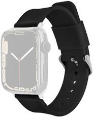 Szilikon óraszíj Ricardo (kompatibilis Apple Watch 38/40/41mm), fekete V1