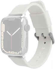szilikon óraszíj Ricardo (kompatibilis Apple Watch 38/40/41mm), fehér V2