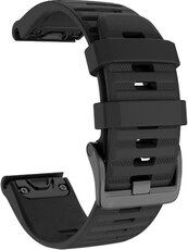 Szilikon óraszíj Ricardo 22mm (kompatibilis Garmin Fenix 8/7/6 (47mm), Epix 2 stb.), fekete V1, QuickFit