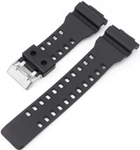 műanyag óraszíj Ricardo Cassola 16mm (kompatibilis Casio G-Shock GA-100, GA-110, GD-120, GLS-100), fekete V1