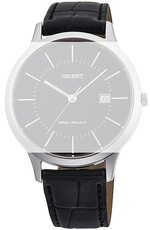Bőr óraszíj Orient UL00E011J0 18mm (kompatibilis model RF-QD00), fekete