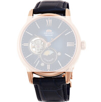 Bőr óraszíj Orient UL017011P0 21mm (kompatibilis RA-AS00), kék