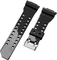 Műanyag óraszíj Ricardo Cassola 16mm (kompatibilis Casio G-Shock GA-100, GA-110, GD-120, GLS-100), fekete V8