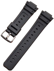 Műanyag óraszíj Ricardo Ribolla 16mm (kompatibilis Casio G-Shock GA-2100/GA-2110, DW-5600, GW-6900), fekete V2