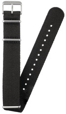 Szövet óraszíj Orient UL00C012J0 22mm (kompatibilis RA-AK04), fekete, NATO