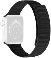 Szövet óraszíj Ricardo (kompatibilis Apple Watch 38/40/41mm), fekete, mágneses