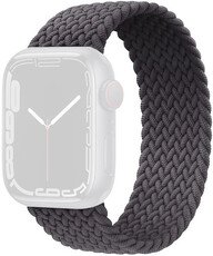 Textil pánt Ricardo (pro Apple Watch 38/40/41mm), szürke