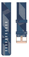 Řemínek Quick pánt 20mm, nejlon, kék, tépőzár (Garmin Venu, Venu Sq, Venu Sq 2, Venu 2 plus, stb.)
