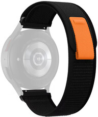 nylon óraszíj Ricardo Carezza 22mm, Black/Gray, Quick Release