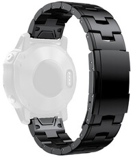 Acél karkötő Ricardo 26mm (pro Garmin Fenix 8/7X/6X (51mm), Tactix aj.), fekete V2, QuickFit