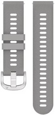 Szilikon óraszíj Ricardo 18mm (kompatibilis Garmin Venu 2S, Vívoactive 4S, Forerunner 265S, Venu 3S stb.), szürke, Quick Release