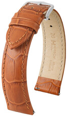 Bőr óraszíj Hirsch Duke S 01028375-1, barna, borjúbőr, hossz S, Quick Release