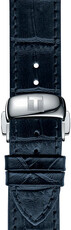 Bőr óraszíj Tissot T852.032.781 19mm, kék, Quick Release