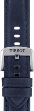 Bőr óraszíj Tissot T852.046.831 20mm, kék, Quick Release