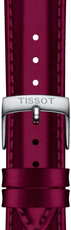 Bőr óraszíj Tissot T852.048.152 18mm, piros, Quick Release