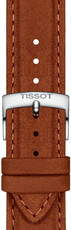 Bőr óraszíj Tissot T852.048.229 21mm, barna, Quick Release
