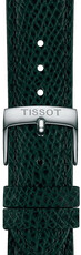 Bőr óraszíj Tissot T852.049.061 18mm, zöld, Quick Release