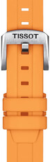 Szilikon óraszíj Tissot T852.047.452 18mm, narancssárga, Quick Release