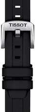Szilikon óraszíj Tissot T852.047.455 18mm, fekete, Quick Release