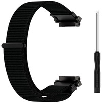 Nylon óraszíj Ricardo Ravascletto (kompatibilis Amazfit T-Rex 2), Black, Quick Release, + cserealkatrészek, 261114