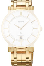 Rozsdamentes acél óraszíj Orient PDDRQAA 20mm (kompatibilis a GW01 modellel), arany